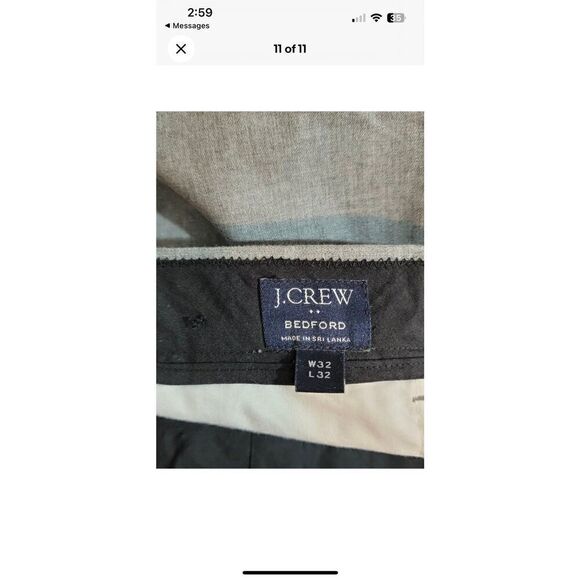J. Crew Bedford light Grey Dress Suit Pants 32x32 - Picture 3 of 4